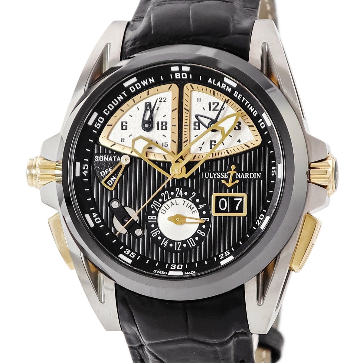 ユリスナルダン ULYSSE NARDIN ソナタ ストリームライン 675-00 チタン