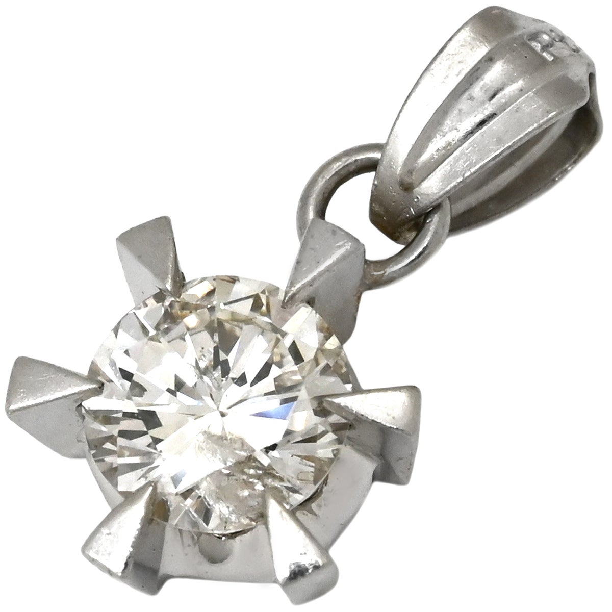 ペンダントトップ ダイヤモンド 0.54ct プラチナシルバー Pt×Pt900