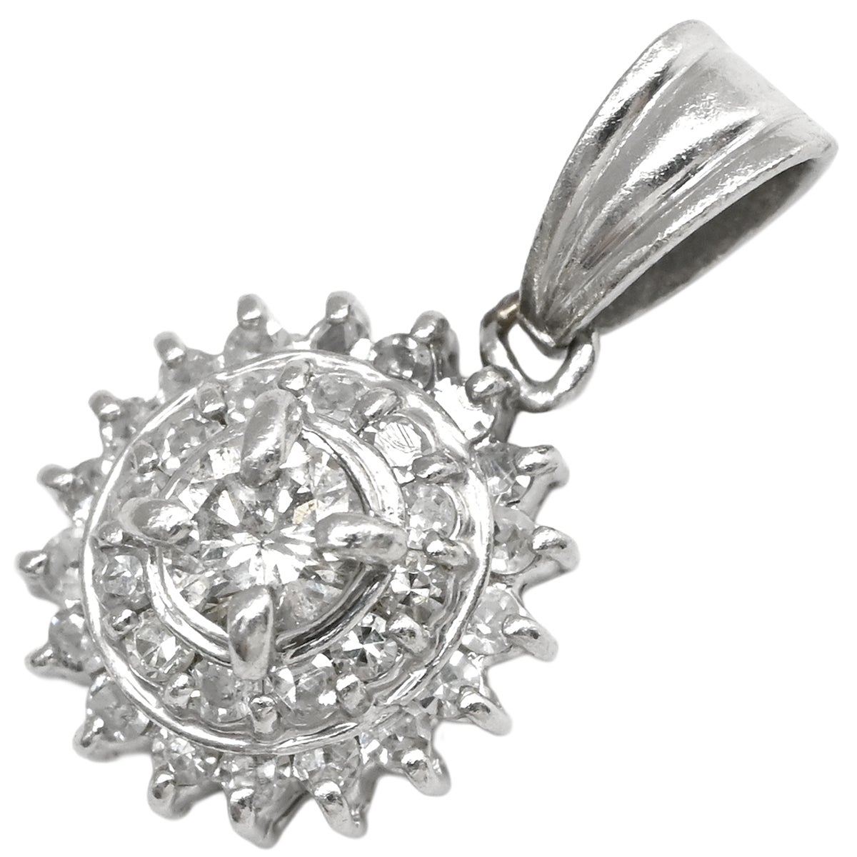 ペンダントトップ ダイヤモンド 0.54ct プラチナシルバー Pt×Pt900