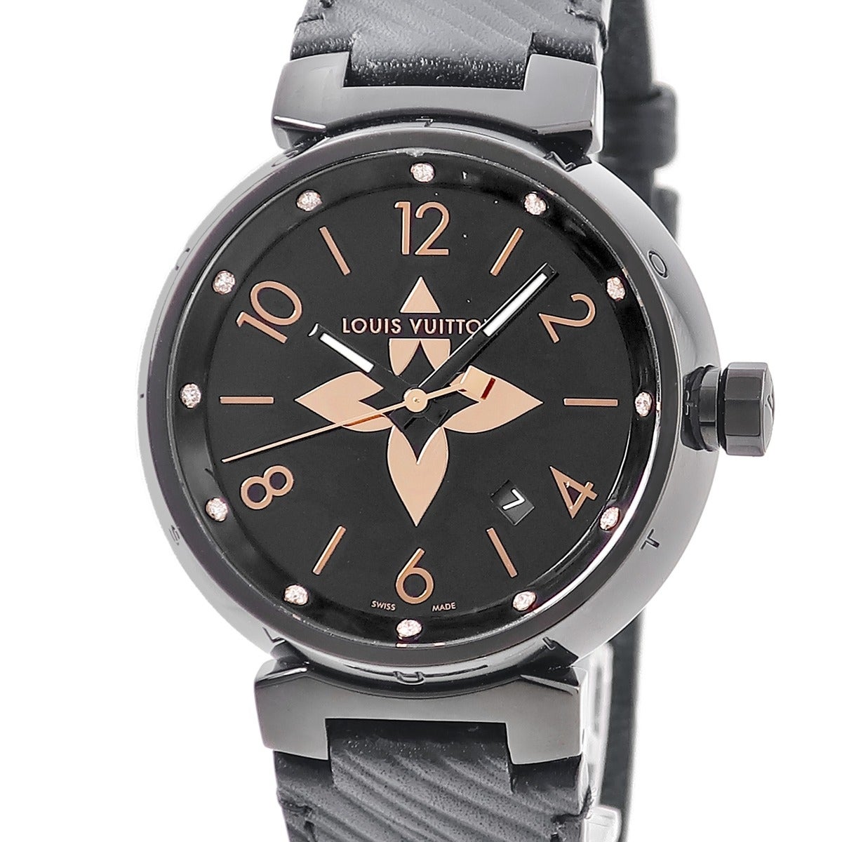 ルイヴィトン タンブール ムーンスター35 Q8G00Z 腕時計 仕上げ済 中古 LOUIS VUITTON - ルイヴィトン タンブール ムーンスター35 Q8G00Z