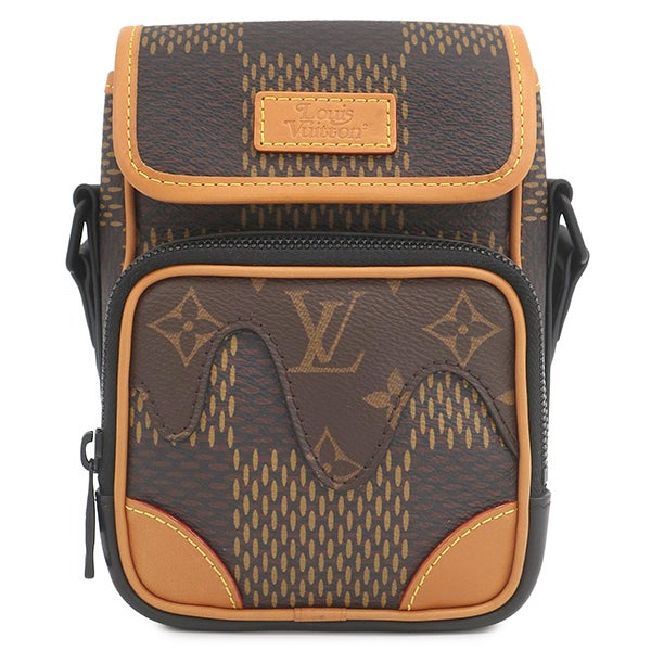 ルイヴィトン LOUIS VUITTON ショルダーバッグ アマゾン メッセンジャー モノグラムキャンバス ダミエエベヌジャイアントキャンバス ブラウン×ベージュ ブラック金具 LVスクエアード NIGO N40357 FO3210【中古】 ルイヴィトン LOUIS VUITTON ショルダーバッグ アマゾン