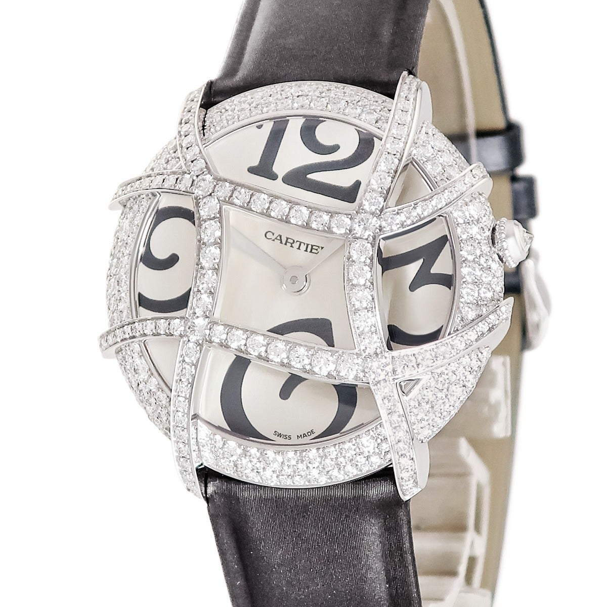 カルティエ Cartier タンク フランセーズ SM WE1019S3 K18WG無垢 純正