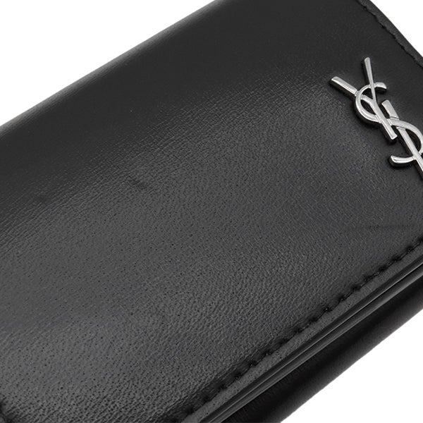 サンローラン SAINT LAURENT 三つ折り財布 YSL ロゴ コンパクト