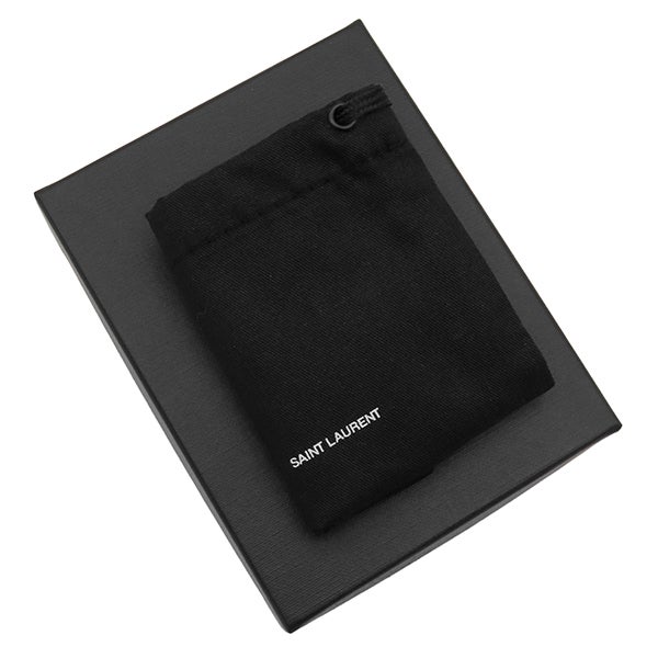 サンローラン SAINT LAURENT 三つ折り財布 YSL ロゴ コンパクト