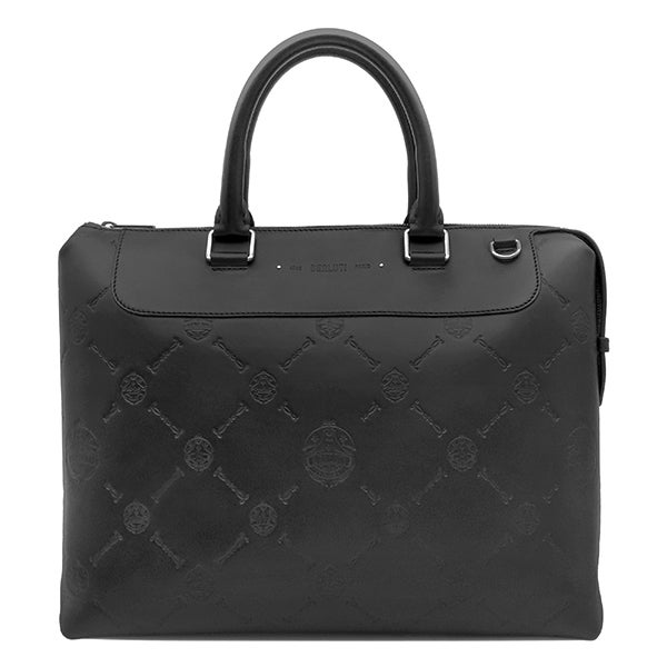 【美品✨】プラダ ビジネスバッグ サフィアーノレザー 三角プレート 黒 PRADA（プラダ） 三角ロゴプレート ビジネスバッグ ブリーフケース