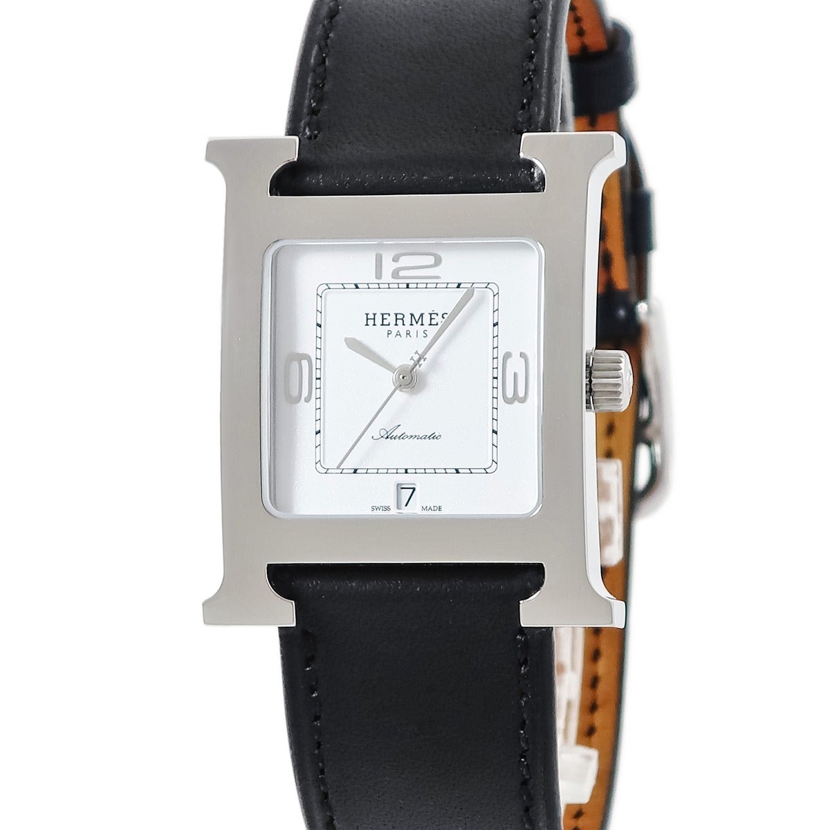 エルメス HERMES Hウォッチ MM HH3.510 新品同様 H型 四角 スクエア