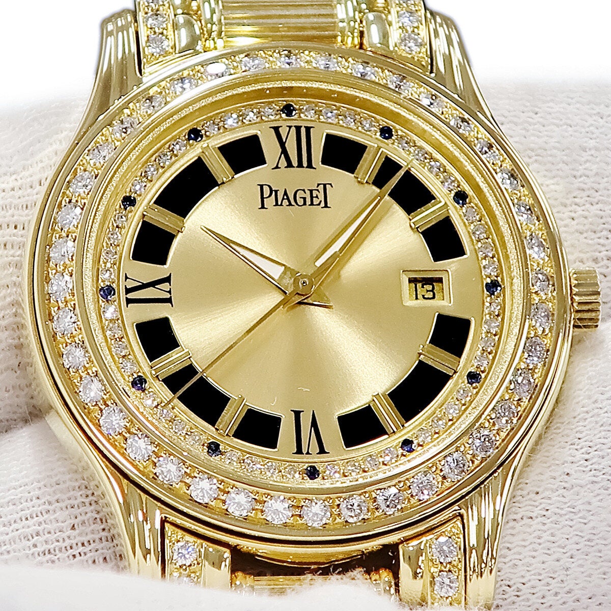 ピアジェ PIAGET ポロ 24005M505D K18YG無垢 純正ダイヤ オニキス