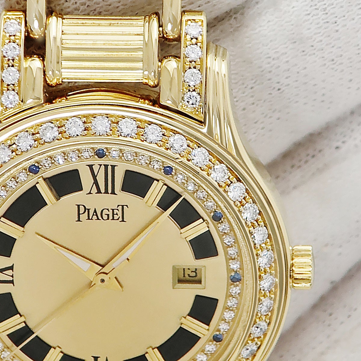 ピアジェ PIAGET ポロ 24005M505D K18YG無垢 純正ダイヤ オニキス
