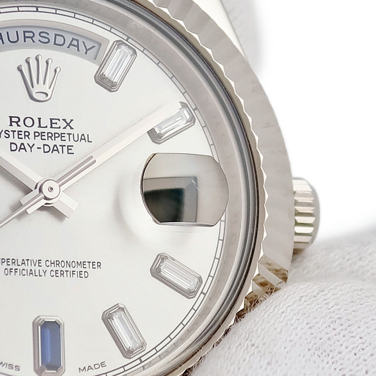 ロレックス ROLEX デイデイト II 218239BG K18WG無垢 純正ダイヤ
