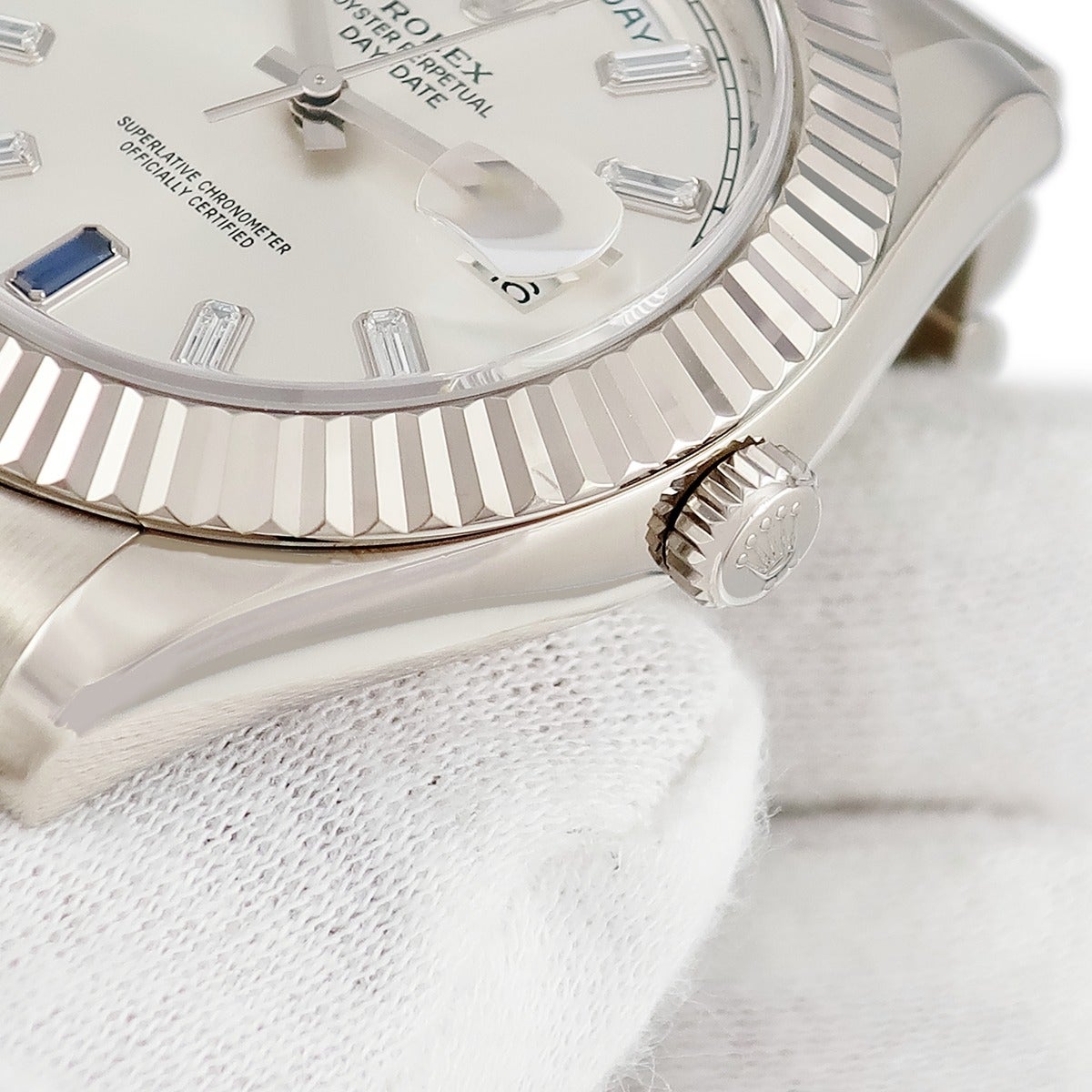 ロレックス ROLEX デイデイト II 218239BG K18WG無垢 純正ダイヤ