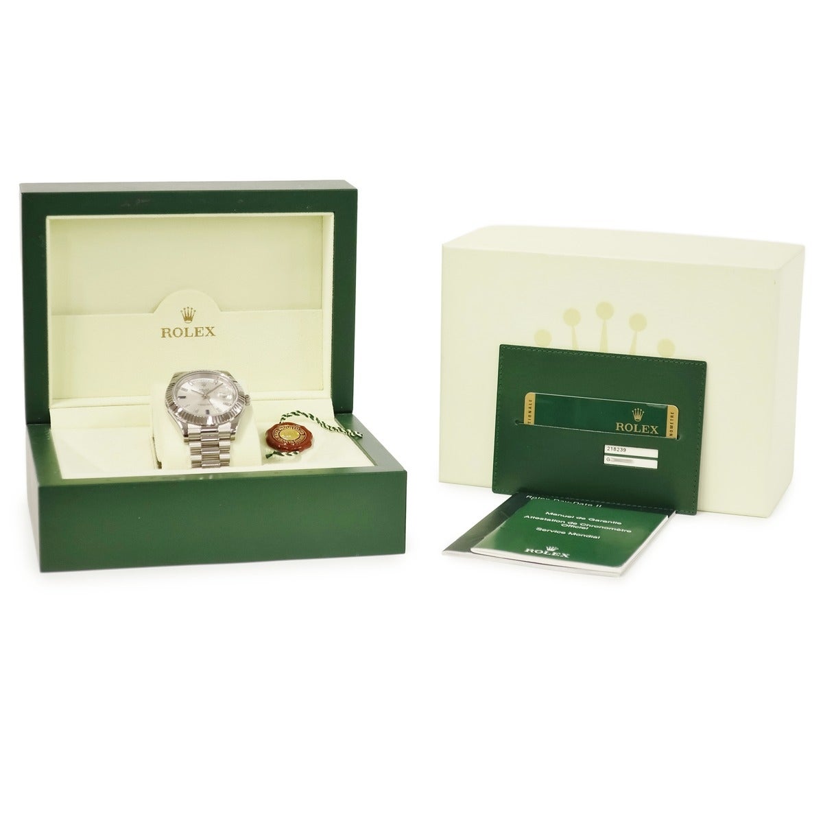 ロレックス ROLEX デイデイト II 218239BG K18WG無垢 純正ダイヤ