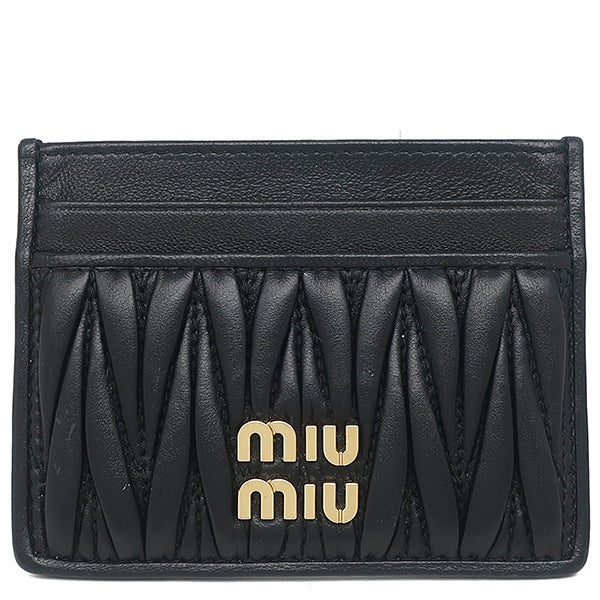 miu miu ブラック プリーツ クラッチバッグ ミュウミュウ ショルダーバッグ/クラッチバッグ バッグ レディース