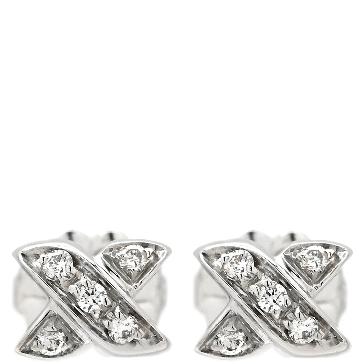 ティファニー Tiffany & Co ピアス シグネチャー ダイヤ ホワイト