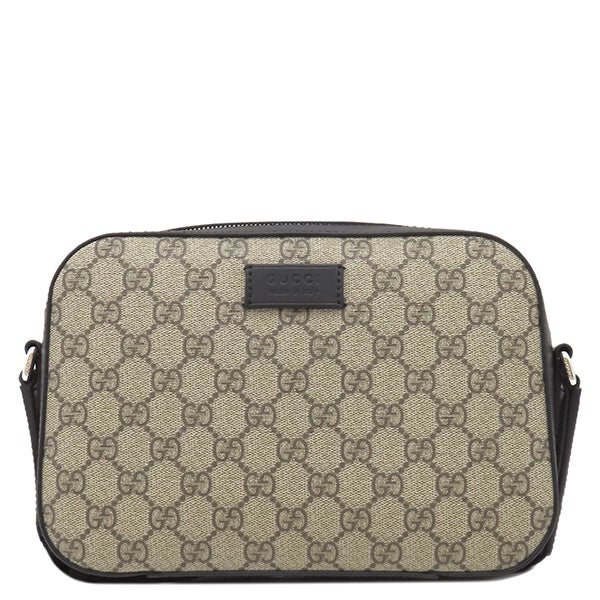 グッチ GUCCI ショルダーバッグ GGショルダーバッグ レザー GGスプリームキャンバス ベージュ×エボニー ゴールド金具 茶 緑 赤 シェリーライン 499621【中古】 GUCCI - グッチ GUCCI ショルダーバッグ GGショルダーバッグ レザー GG