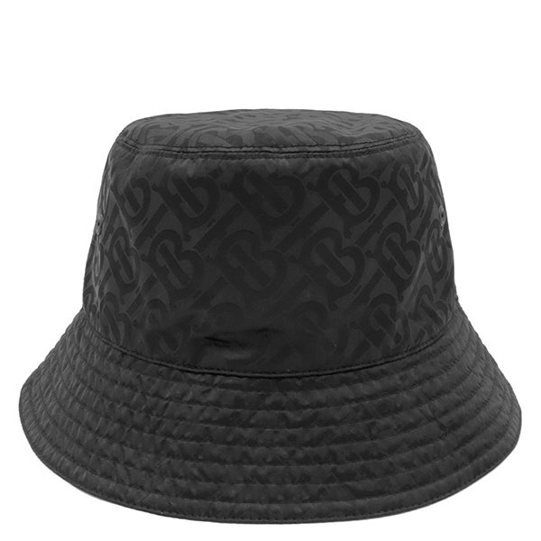 バケットハット　バーバリー　TBモノグラム　ブラック バーバリー BURBERRY ハット TB モノグラム バケットハット ナイロン