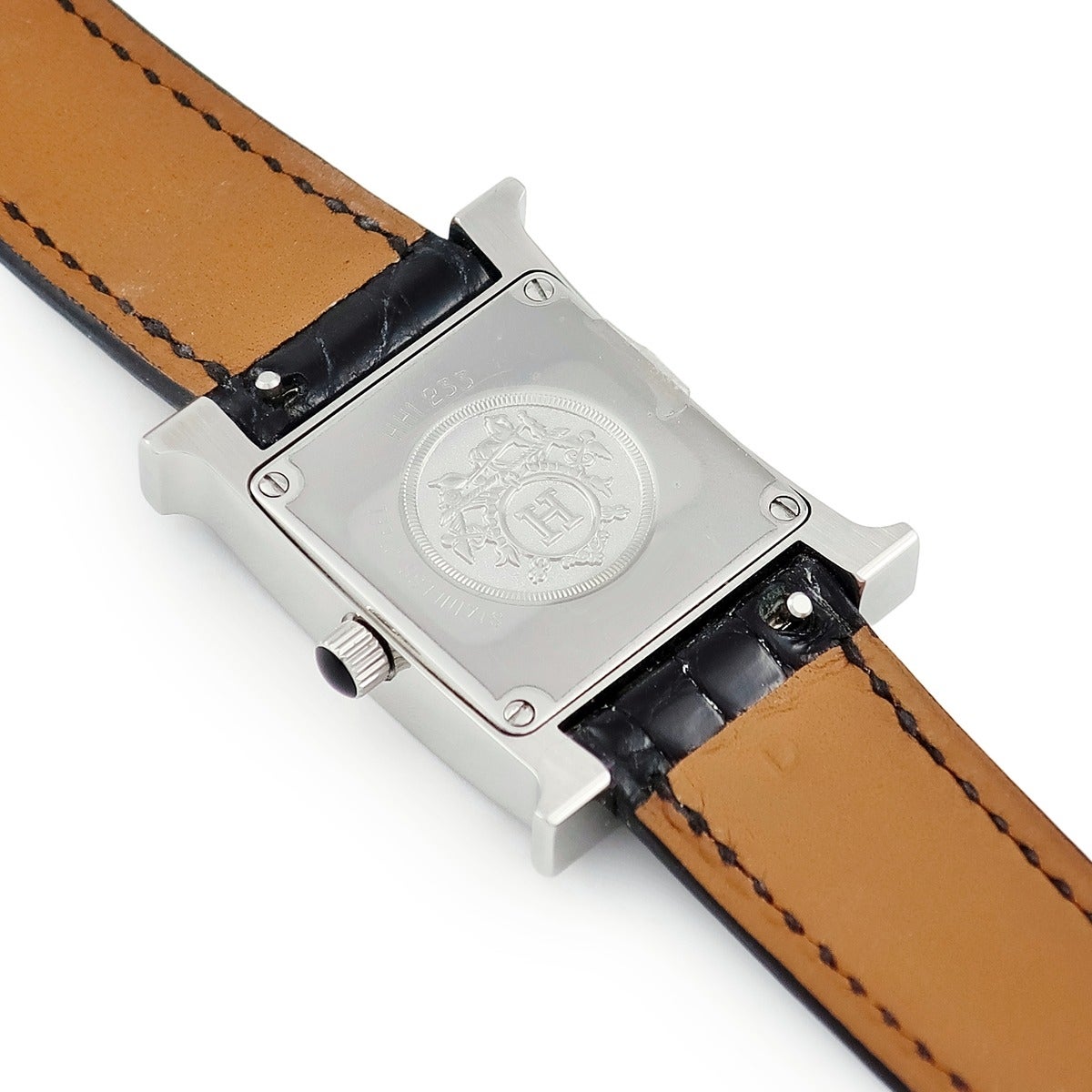 エルメス HERMES Hウォッチ ドゥブル ジュー PM HH1.233 純正ダイヤ H