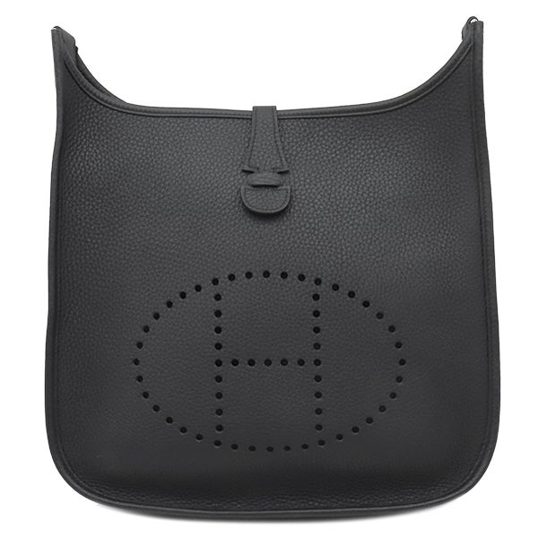 エルメス HERMES ショルダーバッグ メッセンジャー ケリー PM エバーグレイン ブラック シルバー金具 黒 2025年製 K 【箱】【中古】 HERMES エルメス ショルダーバッグ ケリー メッセンジャー 24 PM 黒