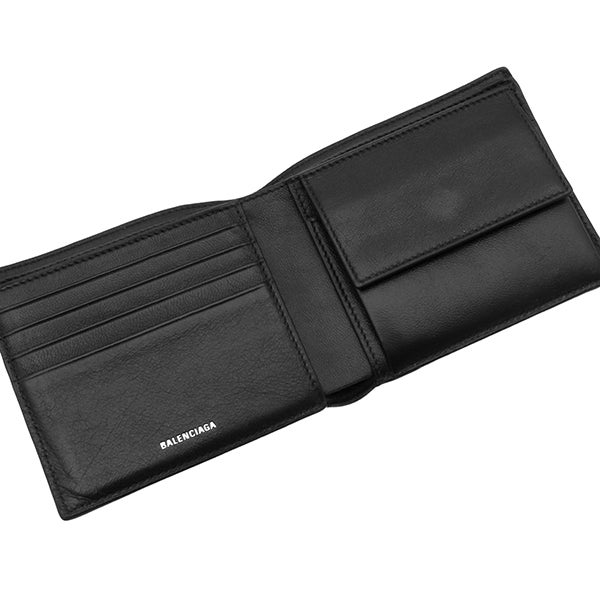 バレンシアガ BALENCIAGA 二つ折り財布 MONACO BBロゴ コンパクト