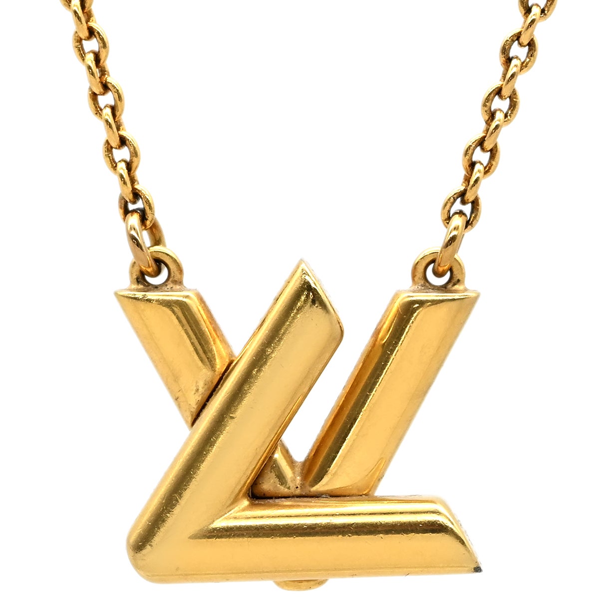 ルイヴィトン LOUIS VUITTON ネックレス GO-14 GP ゴールド LVツイスト