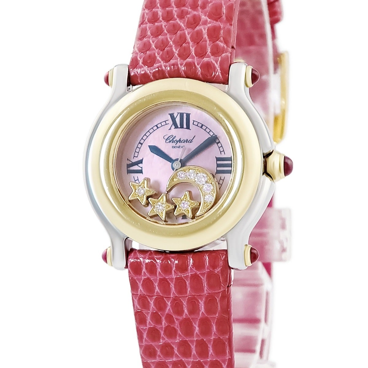 ショパール CHOPARD 腕時計パーツ クロコダイル ピンク 純正 クロコ 替え ベルト バンド ストラップ 14ｍｍ ピンク【中古】 ショパール CHOPARD ピンク クロコダイル 腕時計パーツ 純正 クロコ