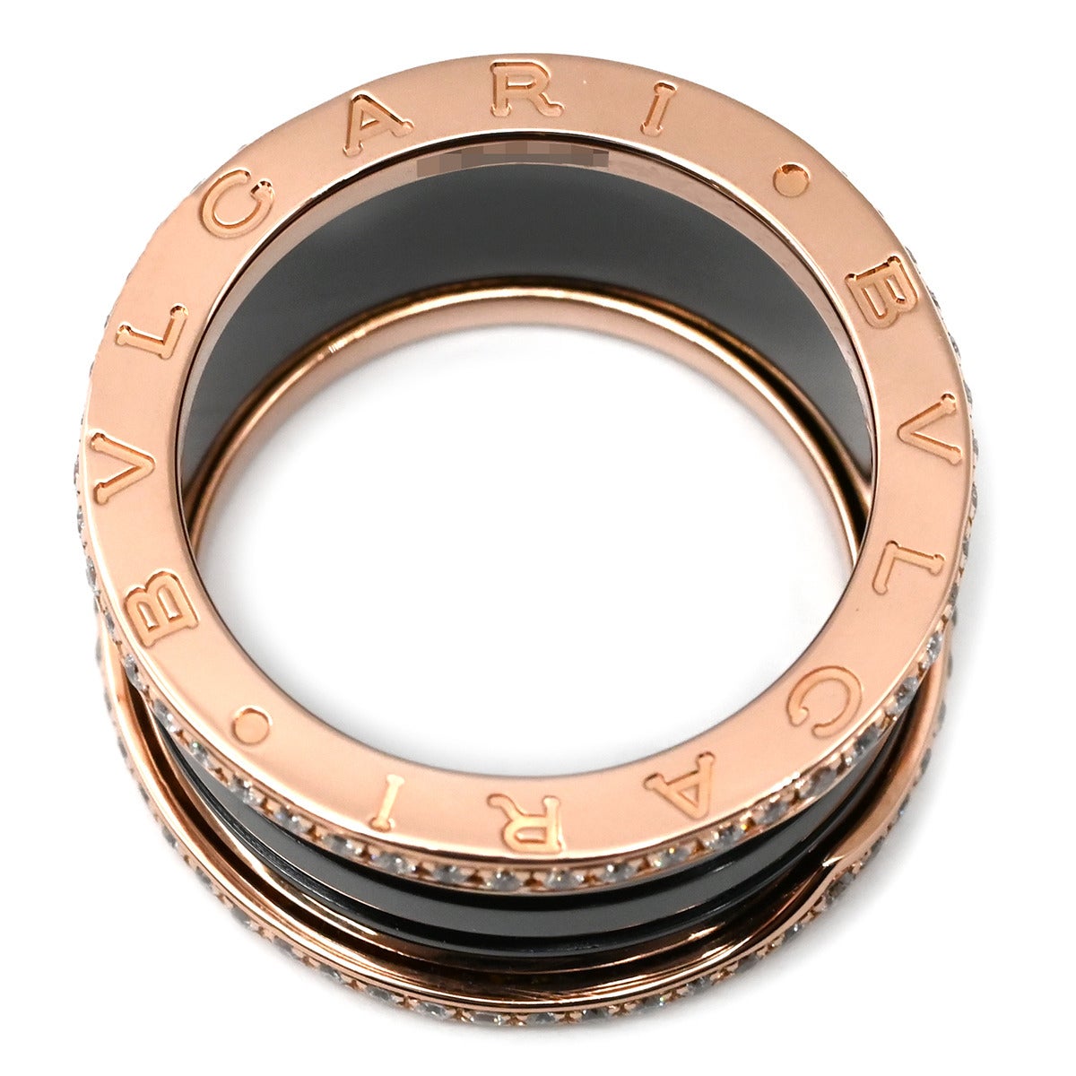 ブルガリ BVLGARI リング 指輪 ビーゼロワン B-zero1 4バンド ダイヤ