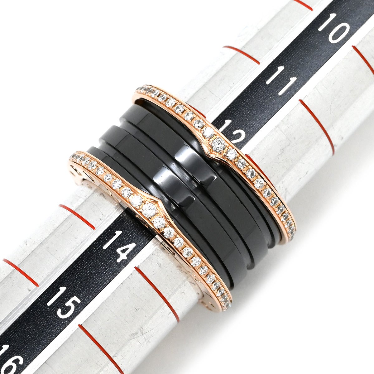 ブルガリ BVLGARI リング 指輪 ビーゼロワン B-zero1 4バンド ダイヤ
