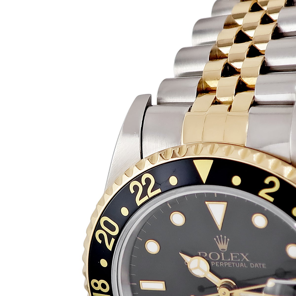 ロレックス ROLEX GMTマスター2 16713 X番 K18YG×SS コンビ デイト