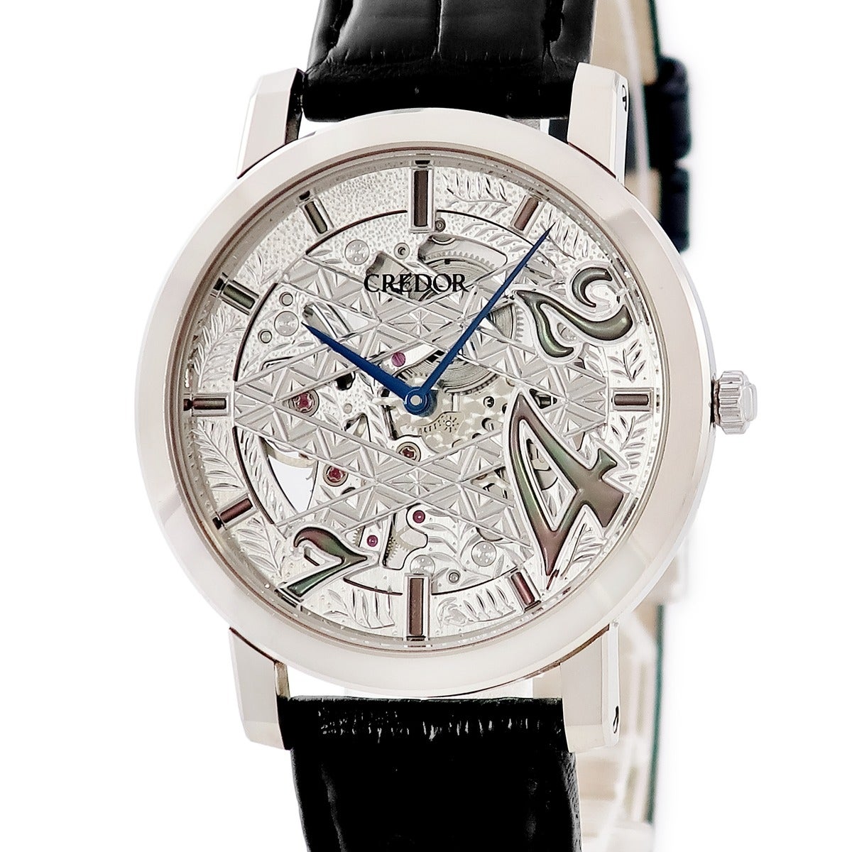 美品 稼動 CREDOR SEIKO クレドール セイコー 腕時計 メンズ クレドール Credor シグノ GBBD969 6899-00G0 K18WG無垢 スケルトン