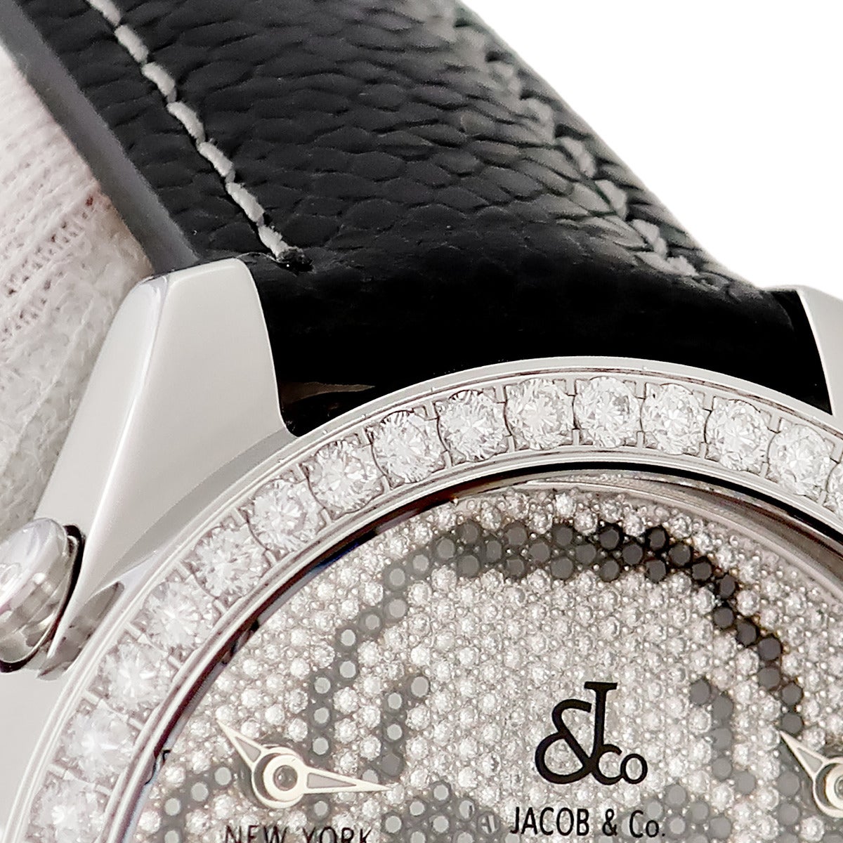 ジェイコブ JACOB&CO 5タイムゾーン 47mm スカル JC-SKULLD 純正全面