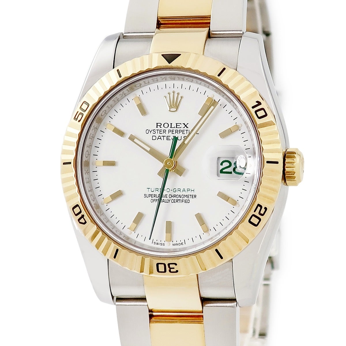 ロレックス ROLEX デイトジャスト ターノグラフ 116263 D番 K18YG×SS