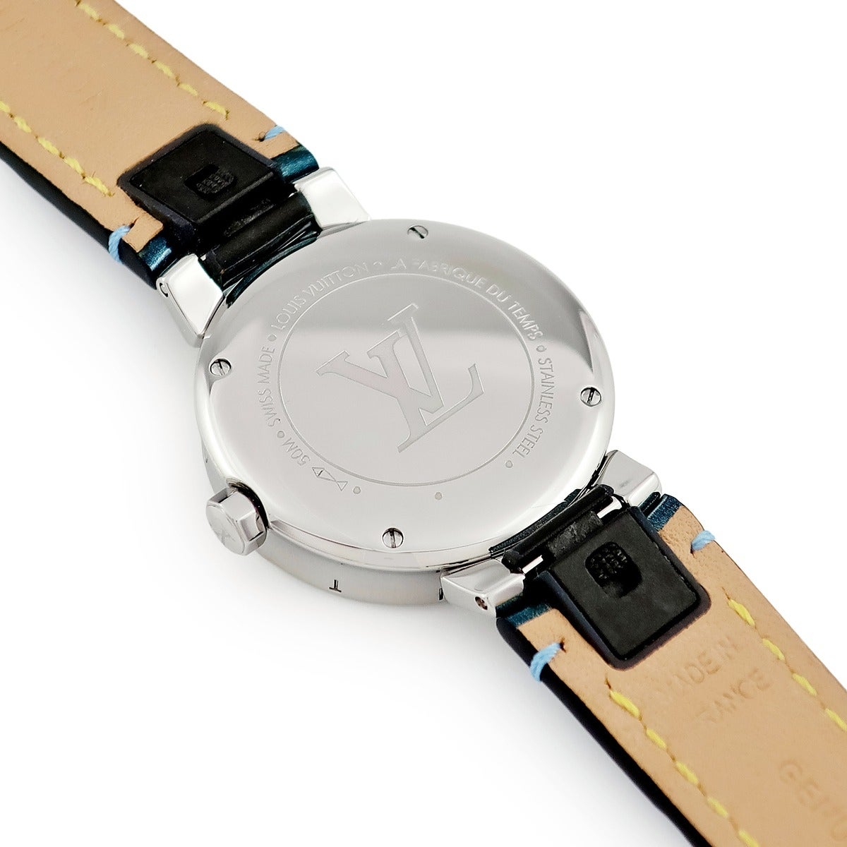 電池交換済 LOUIS VUITTON ルイヴィトン タンブール ムーンディヴァイン QA017 50m防水 ダイヤモンド文字盤 ホワイトシェル SS ステンレス 純正ベルト 純正尾錠 レディース クォーツ【6ヶ月保証】【腕時計】【中古】 楽天市場】電池交換済 LOUIS VUITTON ルイヴィトン タンブール ムーン
