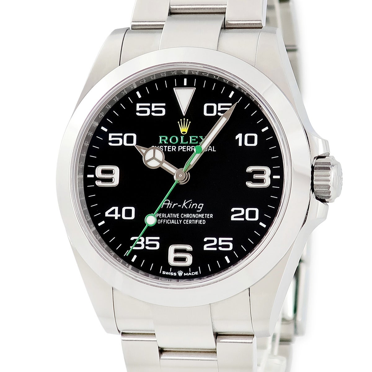 ロレックス ROLEX エアキング 126900 ランダム番 ブラック ベンツ針