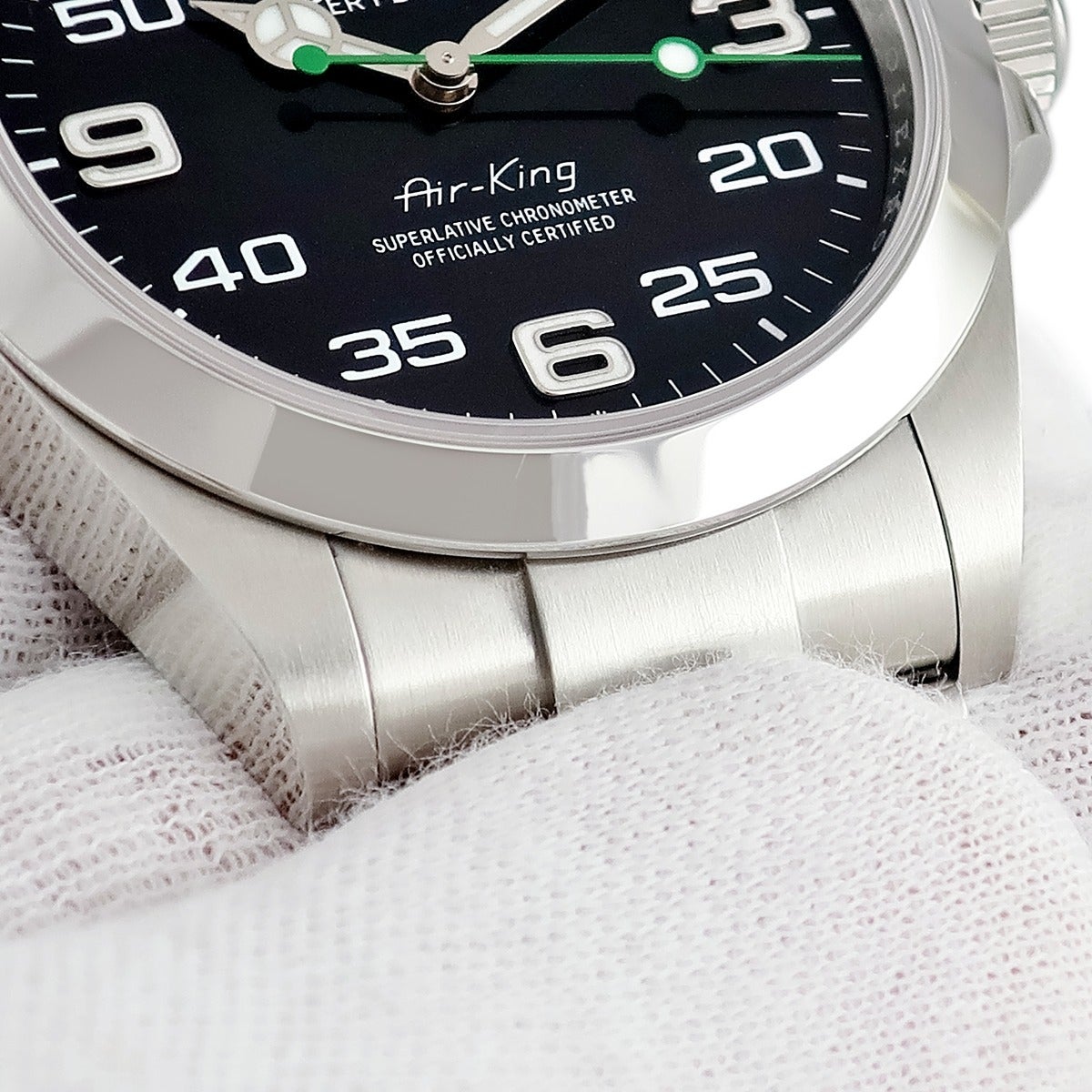 ロレックス ROLEX エアキング 126900 ランダム番 ブラック ベンツ針