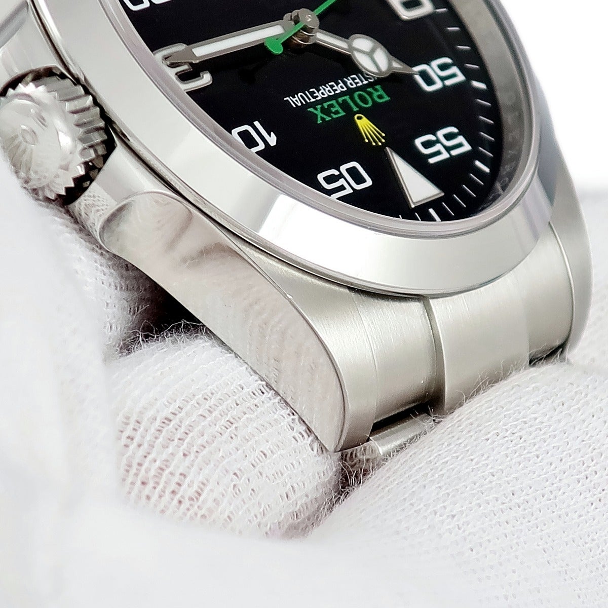 ロレックス ROLEX エアキング 126900 ランダム番 ブラック ベンツ針