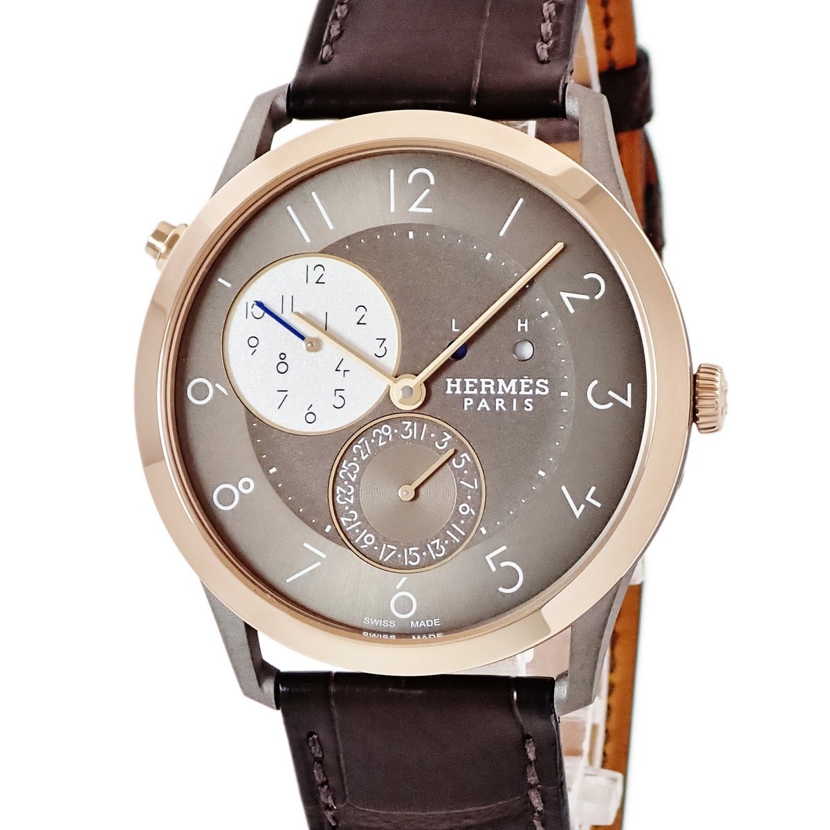 エルメス HERMES エルメスカット GM 36mm SD1.510 アラビア 夜光