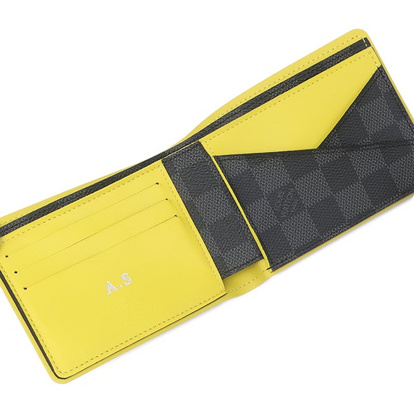 良品 ルイヴィトン ダミエ グラフィット ポルトフォイユ ブラザ 二つ折り 財布 ルイヴィトン LOUIS VUITTON 二つ折り財布 ポルトフォイユ