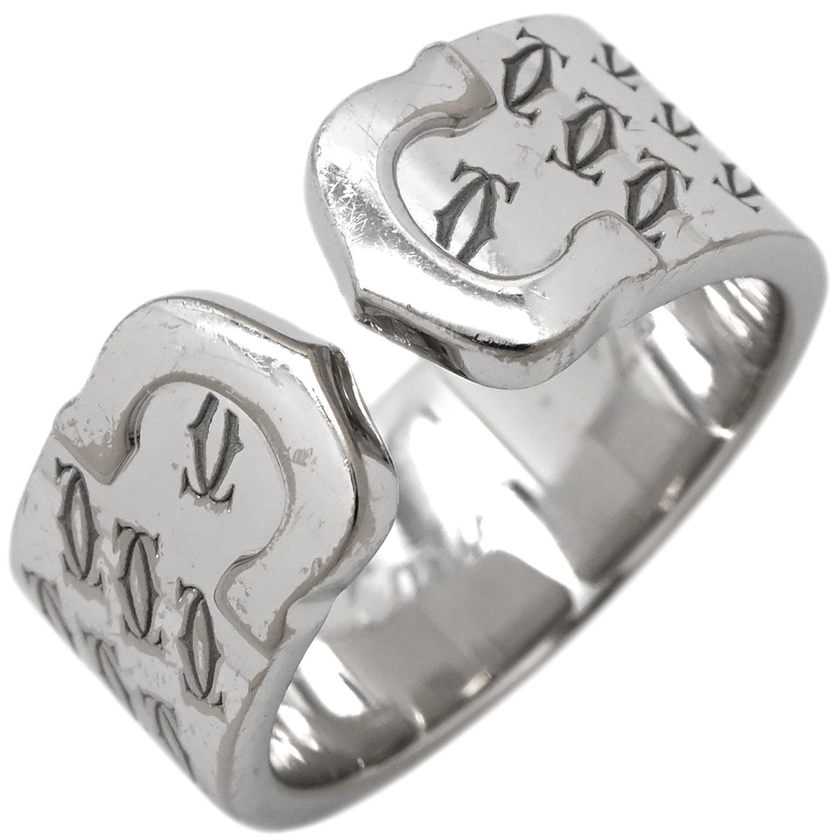 カルティエ Cartier リング 指輪 2C 2000年クリスマス限定 ホワイト