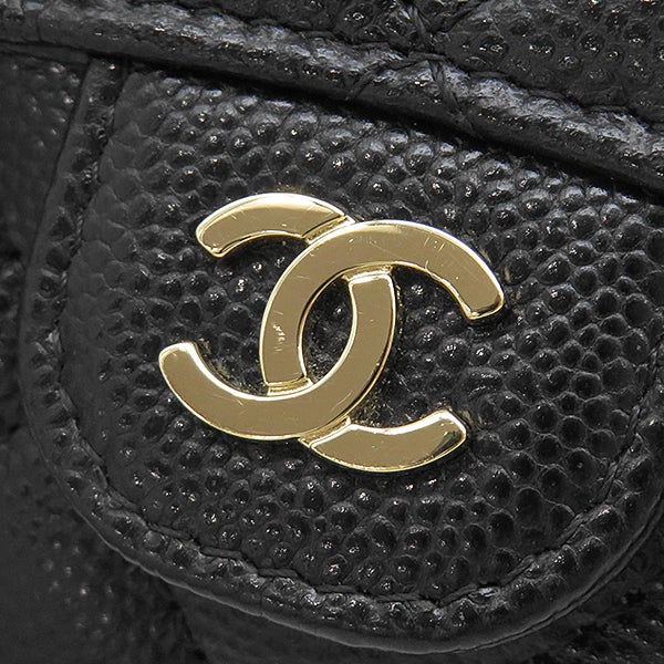 シャネル CHANEL チェーンウォレット ミニ チェーンクラッチ キャビア