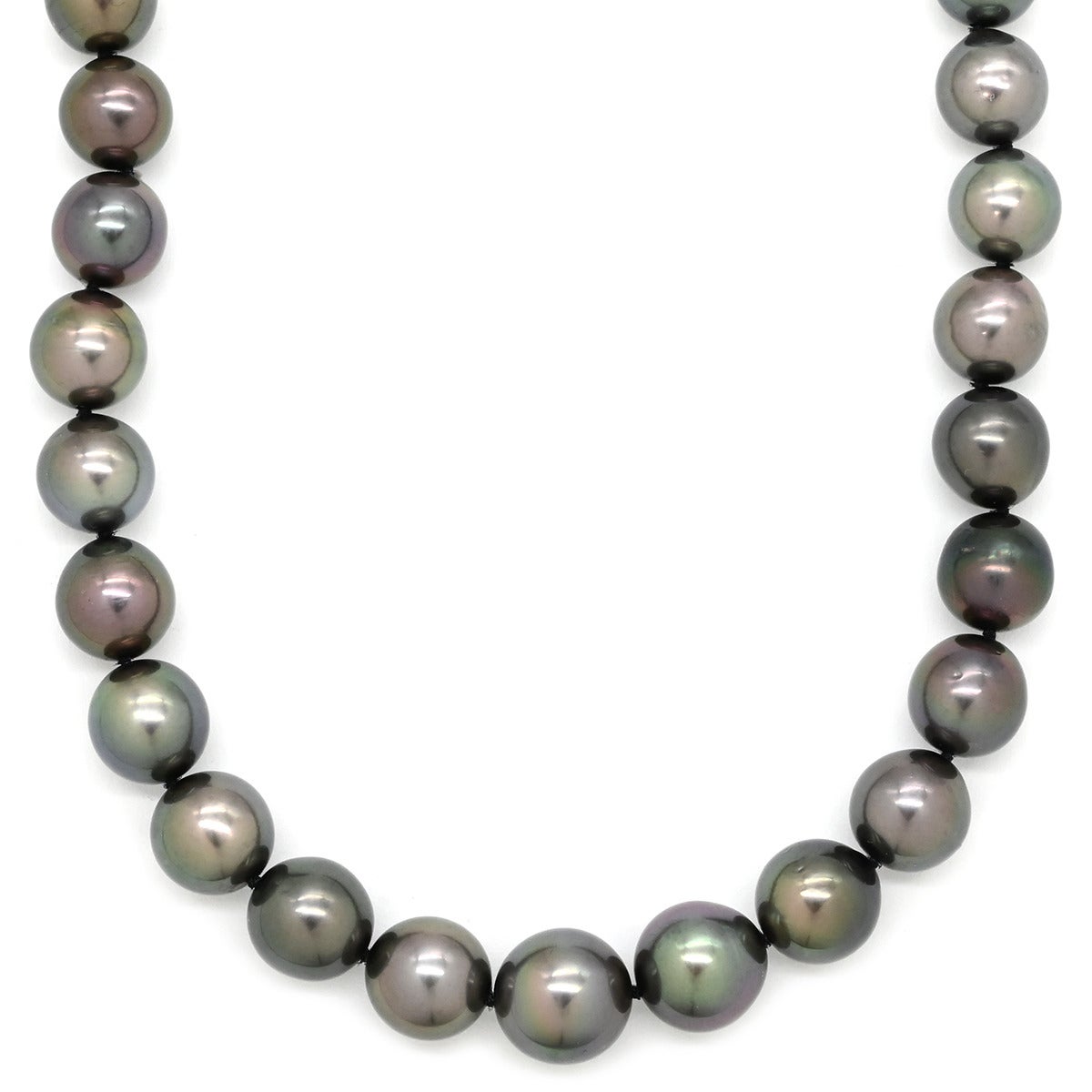 タサキ TASAKI ネックレス 黒蝶パール 8.0-11.4mm ブラック×ホワイト