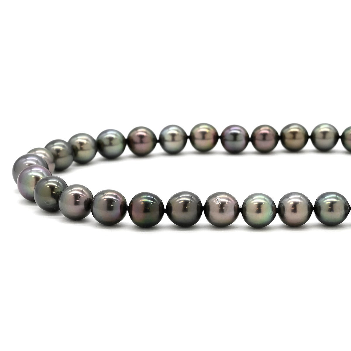 タサキ TASAKI ネックレス 黒蝶パール 8.0-11.4mm ブラック×ホワイト