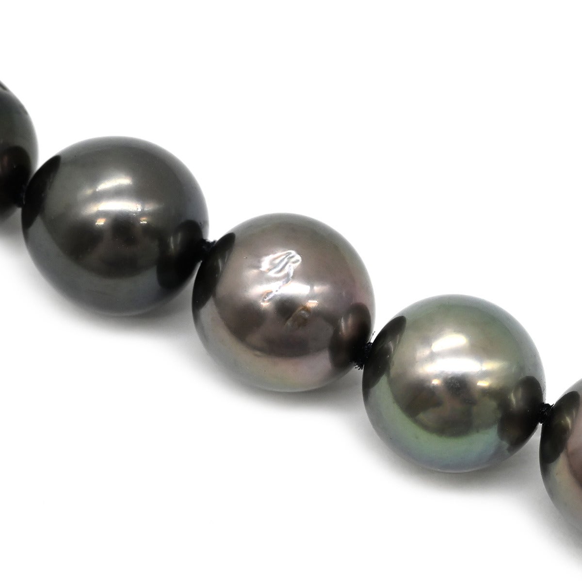 タサキ TASAKI ネックレス 黒蝶パール 8.0-11.4mm ブラック×ホワイト