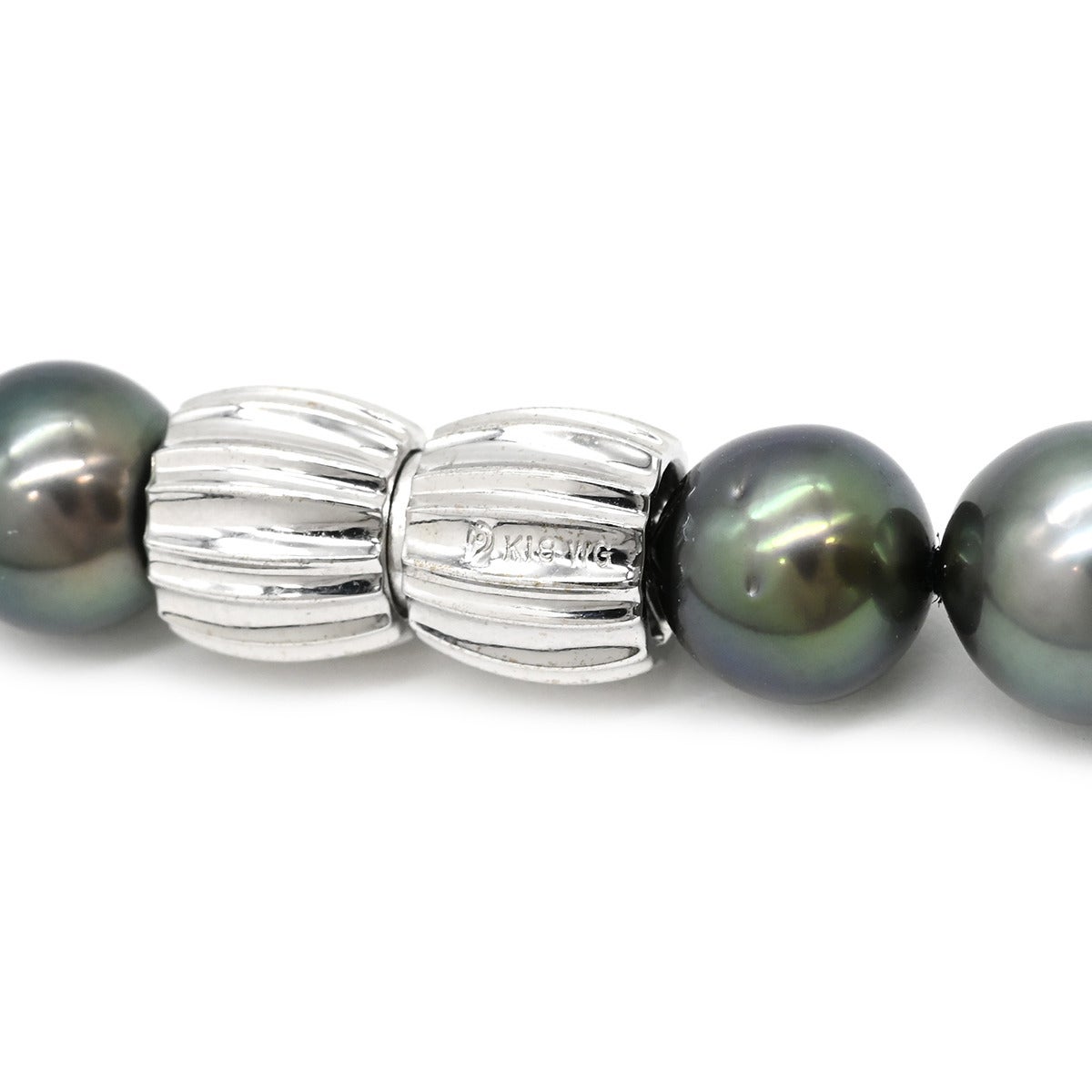 タサキ TASAKI ネックレス 黒蝶パール 8.0-11.4mm ブラック×ホワイト