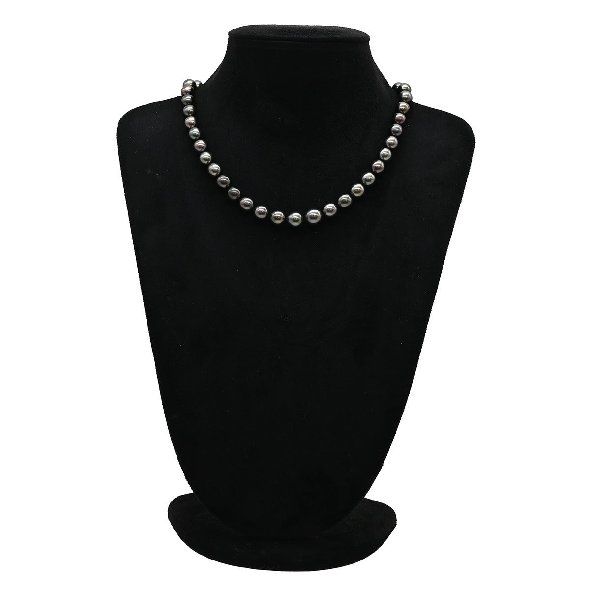 タサキ TASAKI ネックレス 黒蝶パール 8.0-11.4mm ブラック×ホワイト