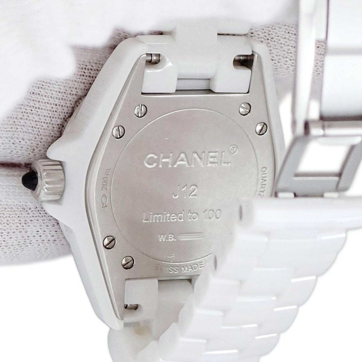 シャネル CHANEL J12 H2541 サファイア ホワイト セラミック 逆回転