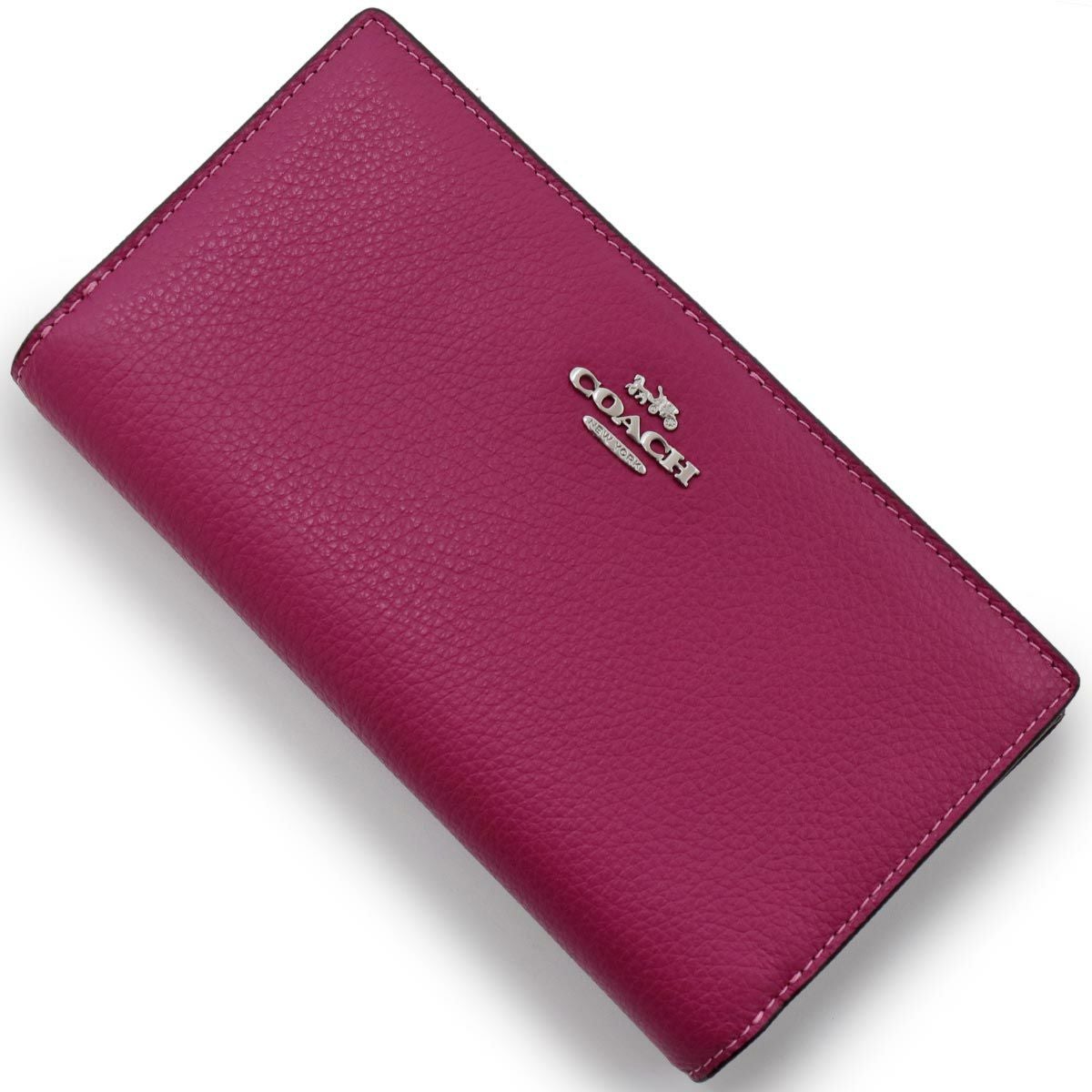 コーチ 長財布 財布 レディース ブライトバイオレットピンク C8329