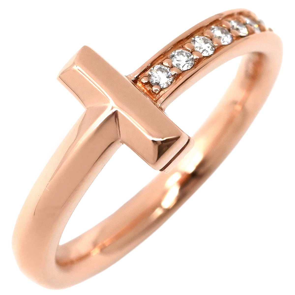 ティファニー Tiffany & Co リング 指輪 Tスクエア ラップ ローズ