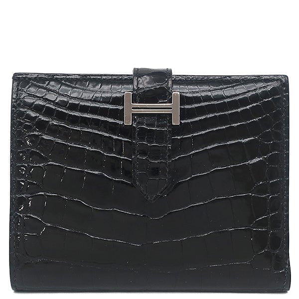 エルメス Hermes 二つ折り財布 ベアンコンパクト アリゲーター