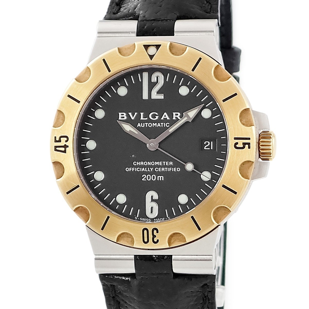 ブルガリ Bvlgari ディアゴノ スクーバ SD38SG K18YG×SS コンビ
