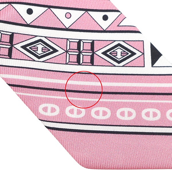 エルメス HERMES スカーフ ツイリー シルク フューシャ×ヴューローズ