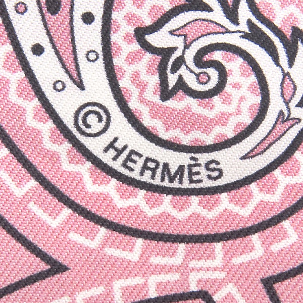 エルメス HERMES スカーフ ツイリー シルク フューシャ×ヴューローズ